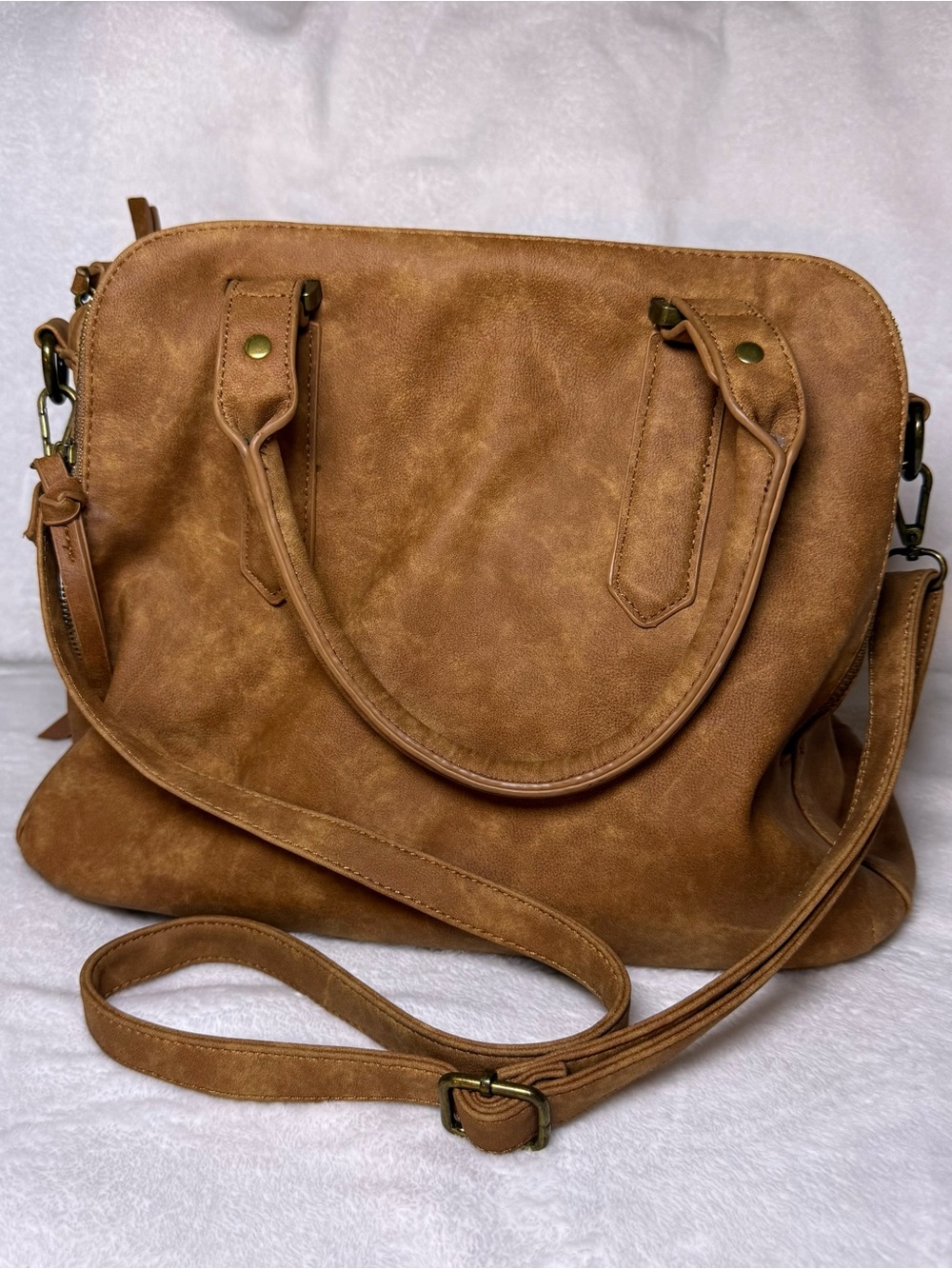 Altar'd State Tan Brown Hobo Bag with Removable Crossbody Strap